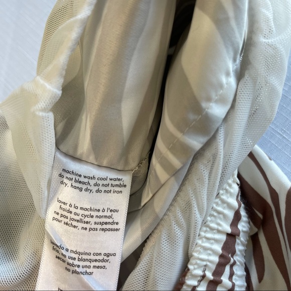 ONIA Swimwear ONIA swim Trucks ZEBRA Swim Shorts Trunks toasted coconut L - Picture 12 of 16